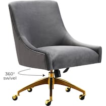 maddie gray desk chair   