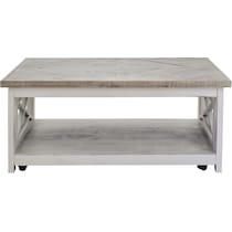 maddie white coffee table   