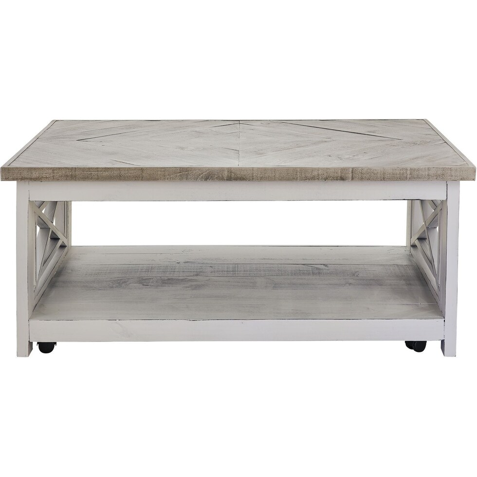 maddie white coffee table   