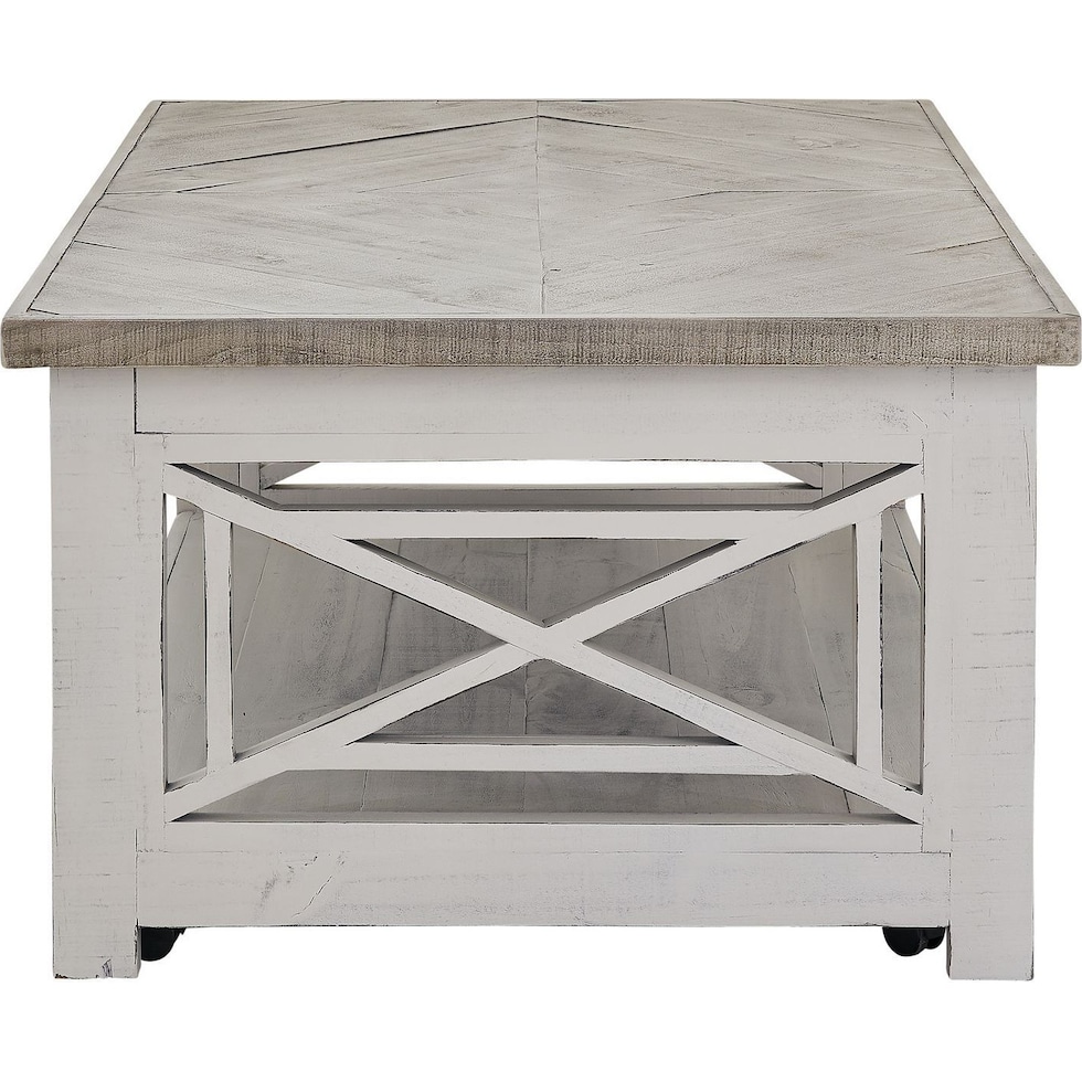 maddie white coffee table   