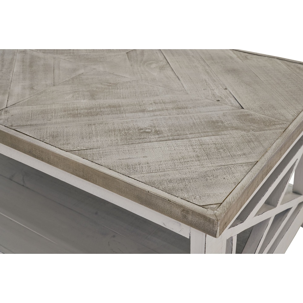 maddie white coffee table   