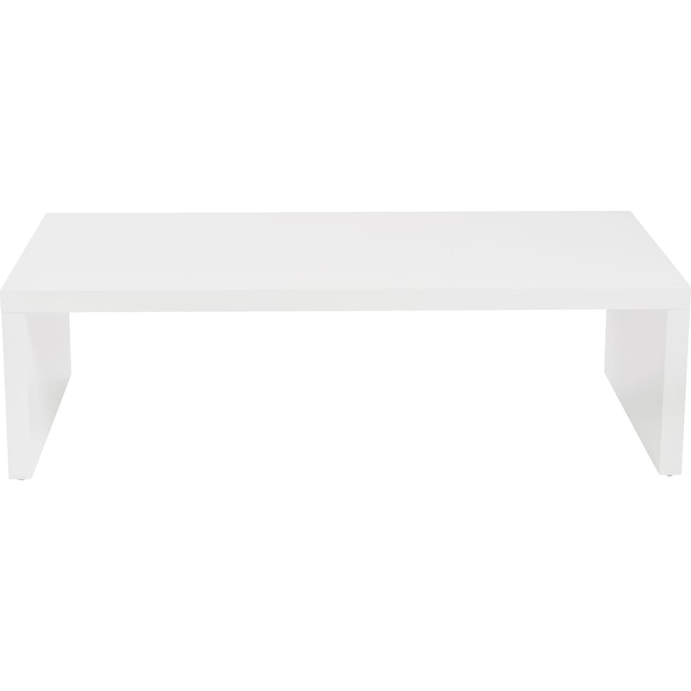 maddison white coffee table   