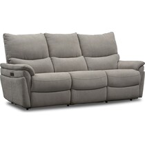 maddox gray  pc power reclining living room   