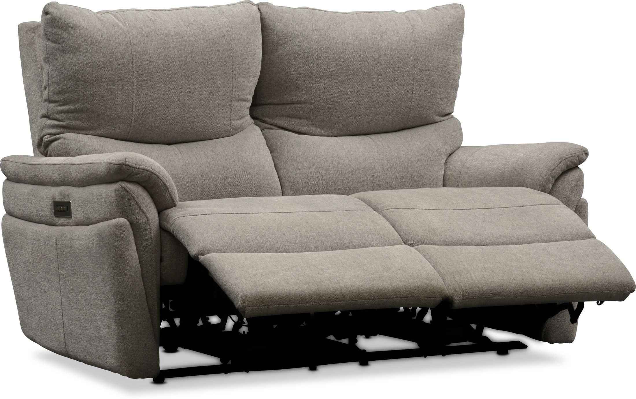 Maddox Triple-Power Reclining Sofa, Loveseat And Swivel Recliner ...