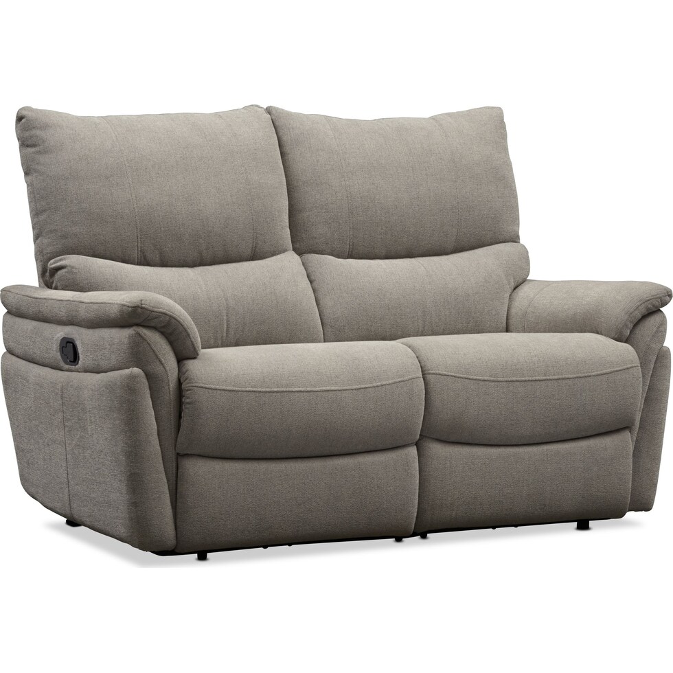 maddox gray reclining loveseat   
