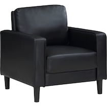 madia black accent chair   