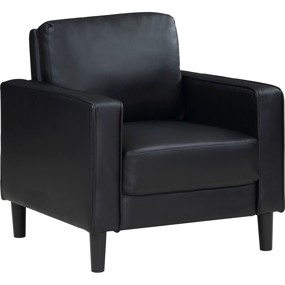 madia black accent chair   