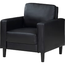 madia black accent chair   