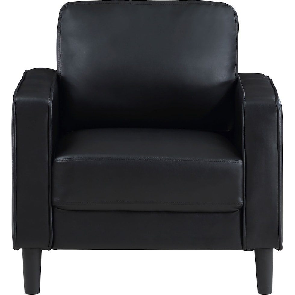 madia black accent chair   