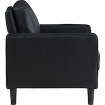 madia black accent chair   