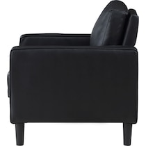 madia black accent chair   