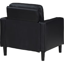 madia black accent chair   