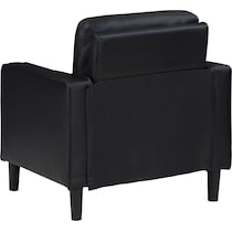 madia black accent chair   