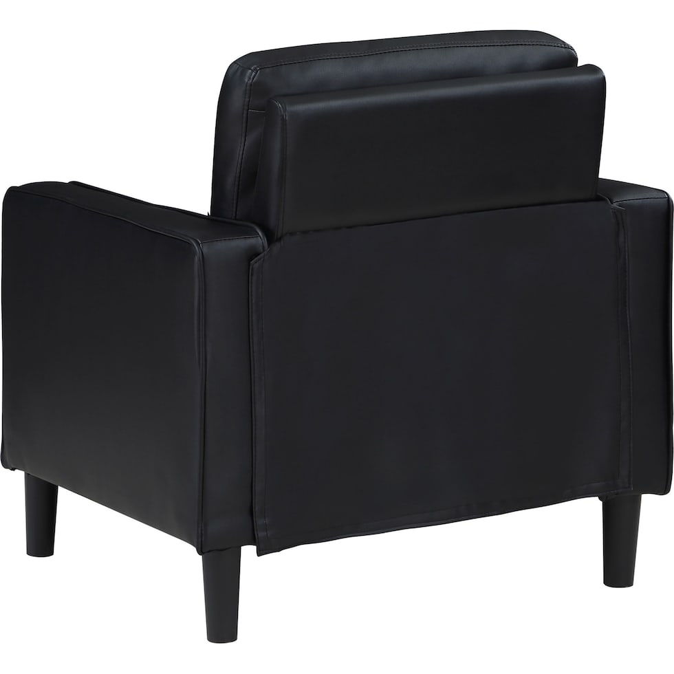 madia black accent chair   