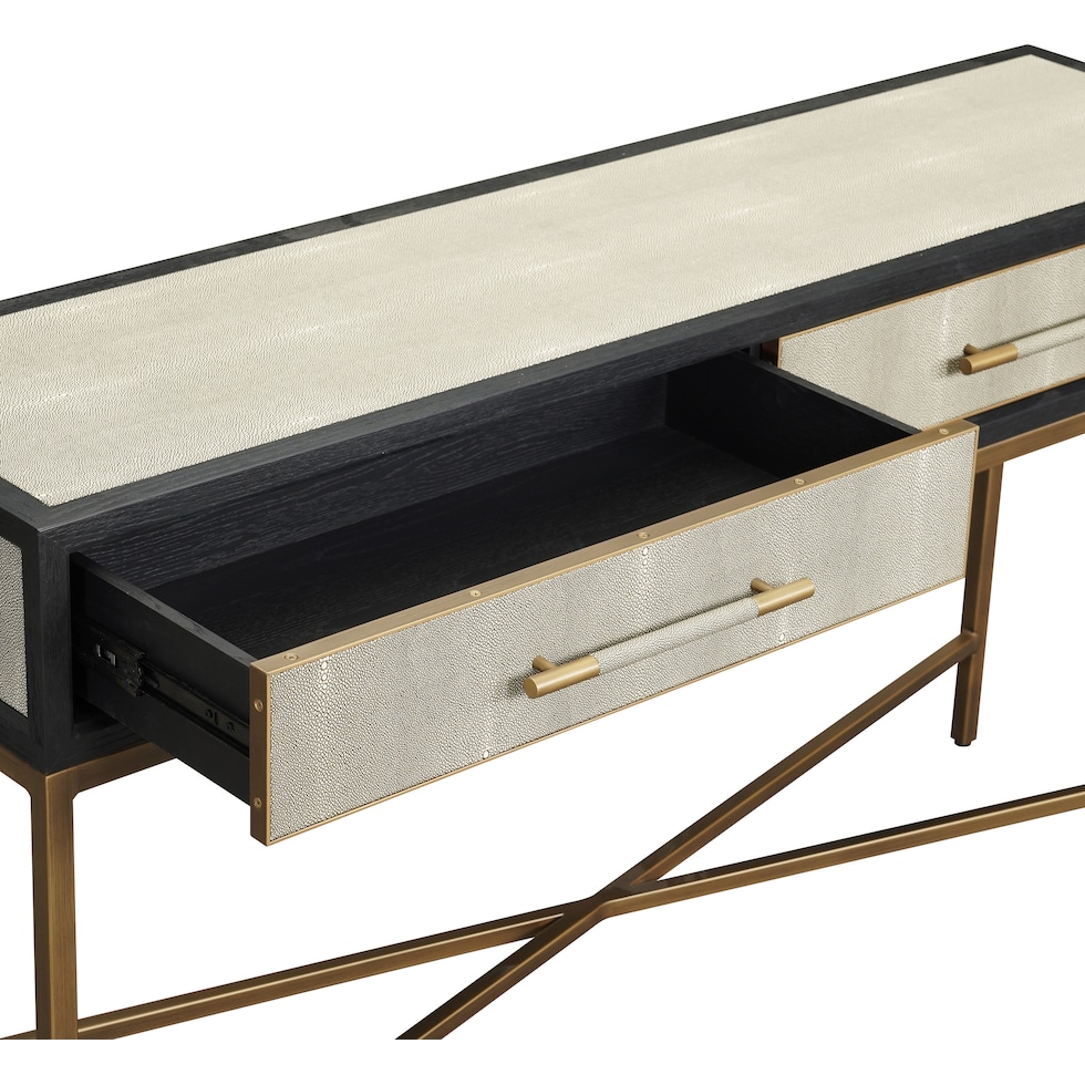 madison black console table   