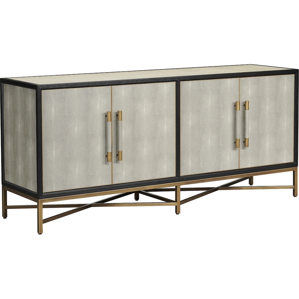 madison black credenza   