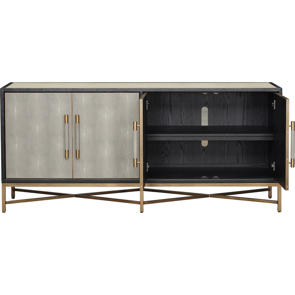 madison black credenza   