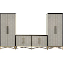 madison black credenza   