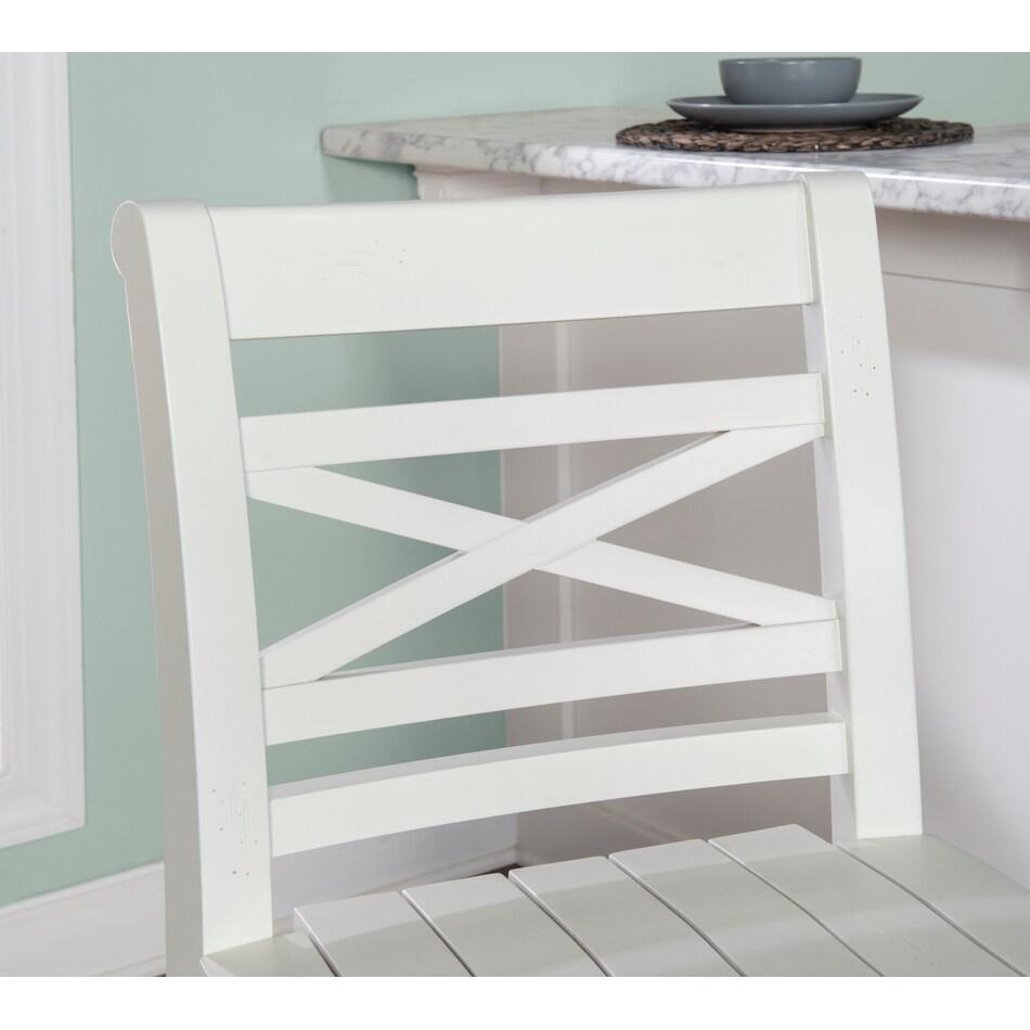madox white bar stool   