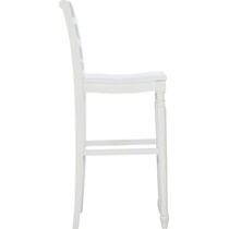 madox white bar stool   