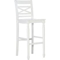 madox white bar stool   