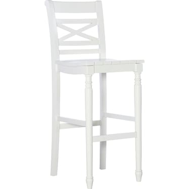 Madox Bar Stool - White
