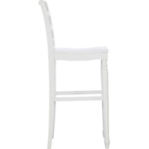 madox white bar stool   