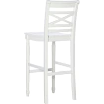 madox white bar stool   