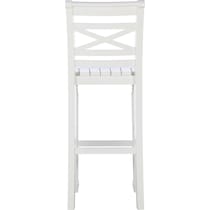 madox white bar stool   