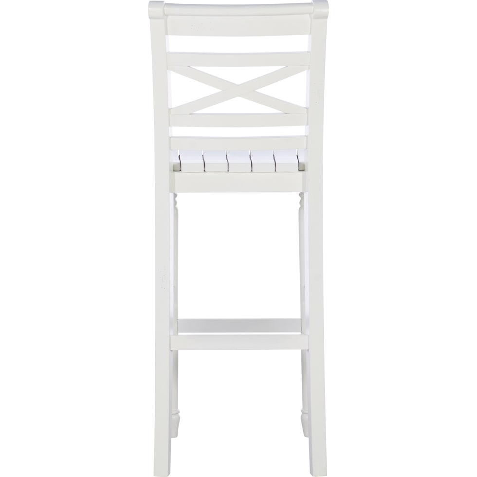 madox white bar stool   