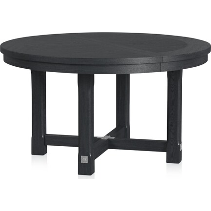 Madrid Extendable Round Dining Table - Black