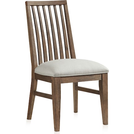 Madrid Slat-Back Dining Chair - Oak