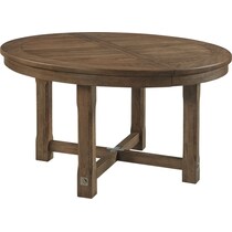 madrid dining light brown round dining table   