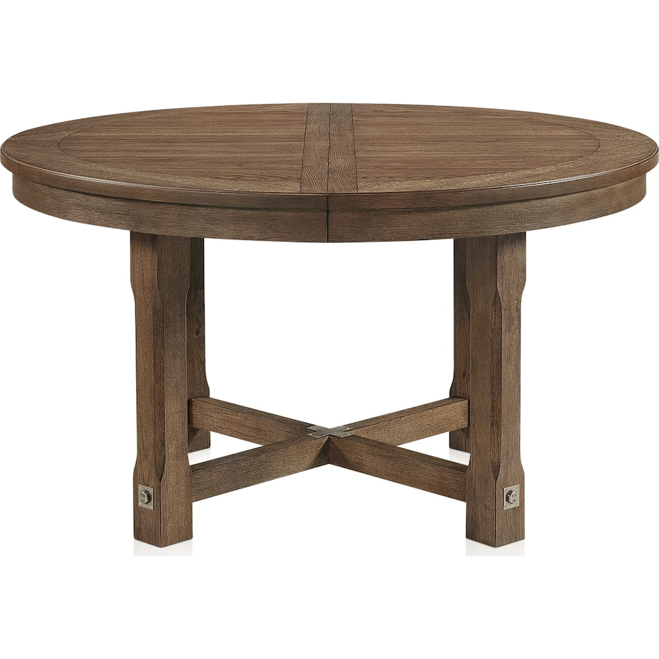 madrid dining light brown round dining table   