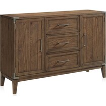 madrid dining light brown server   