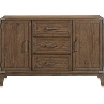 madrid dining light brown server   