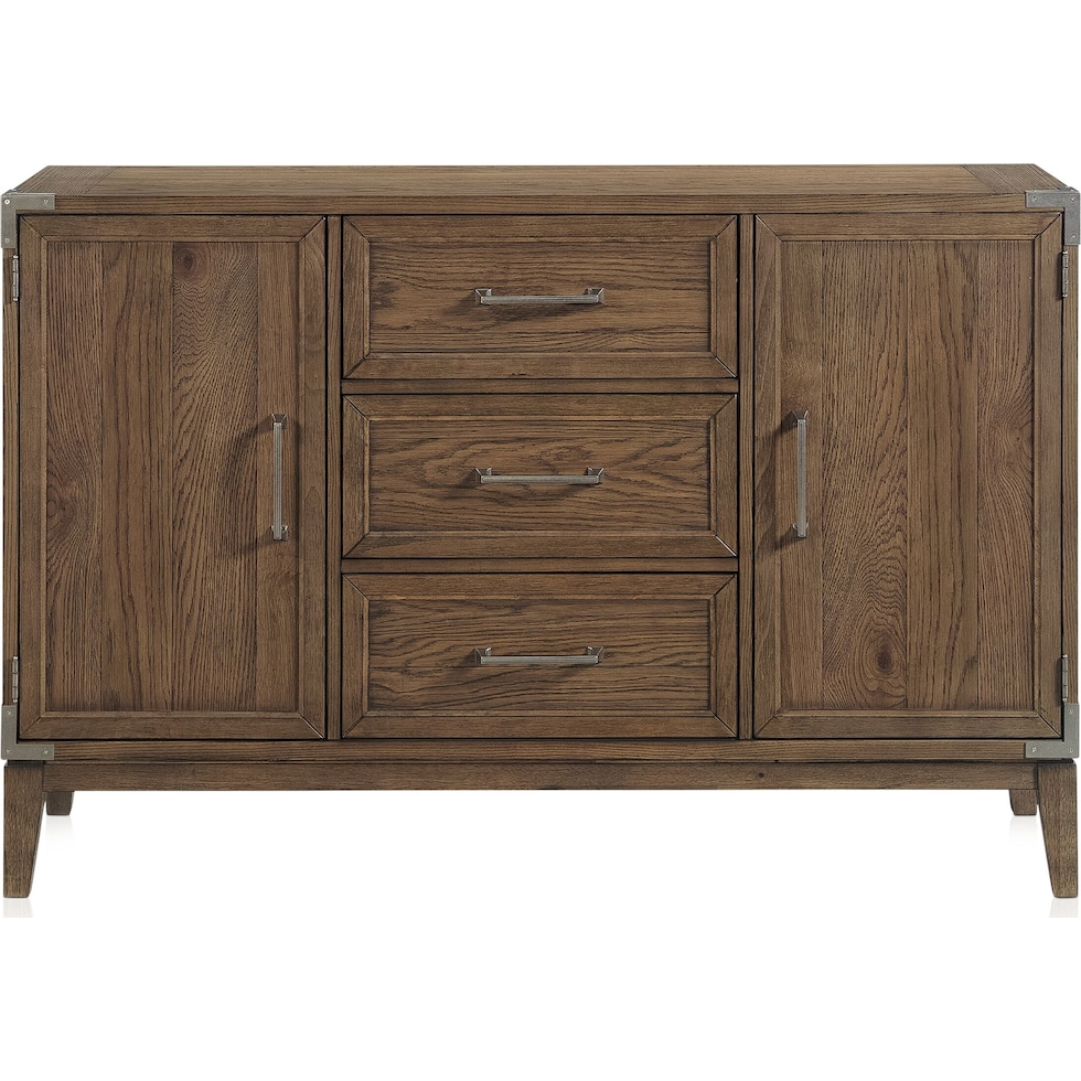 madrid dining light brown server   