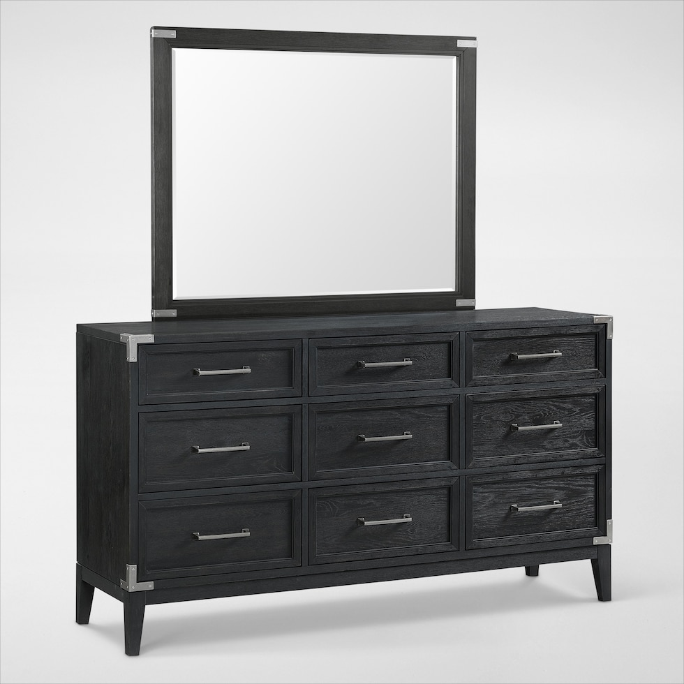 madrid black dresser and mirror web   