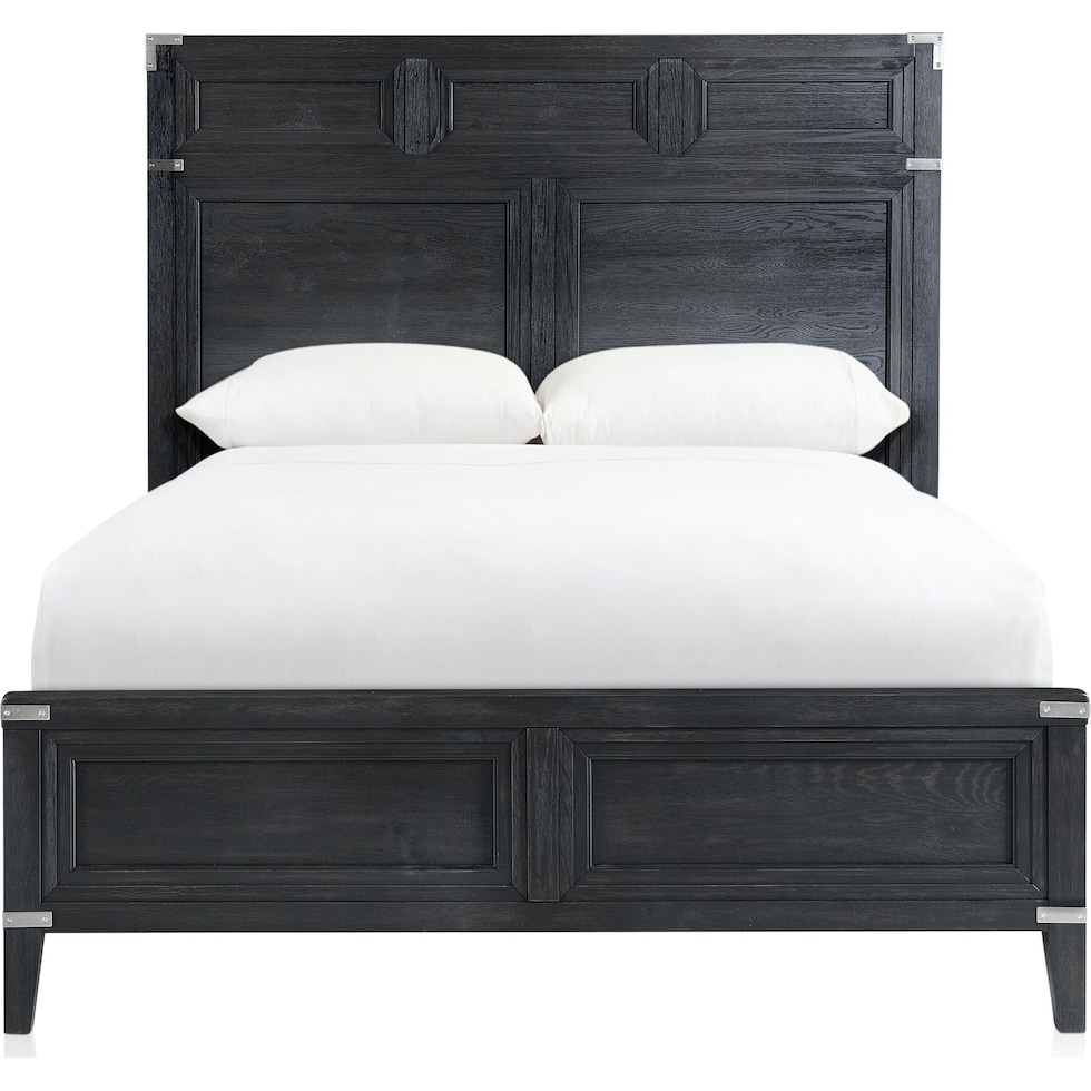 madrid black king bed   