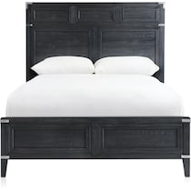 madrid black king bed   
