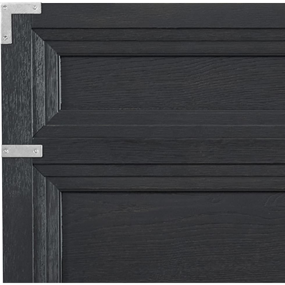 madrid black king bed   