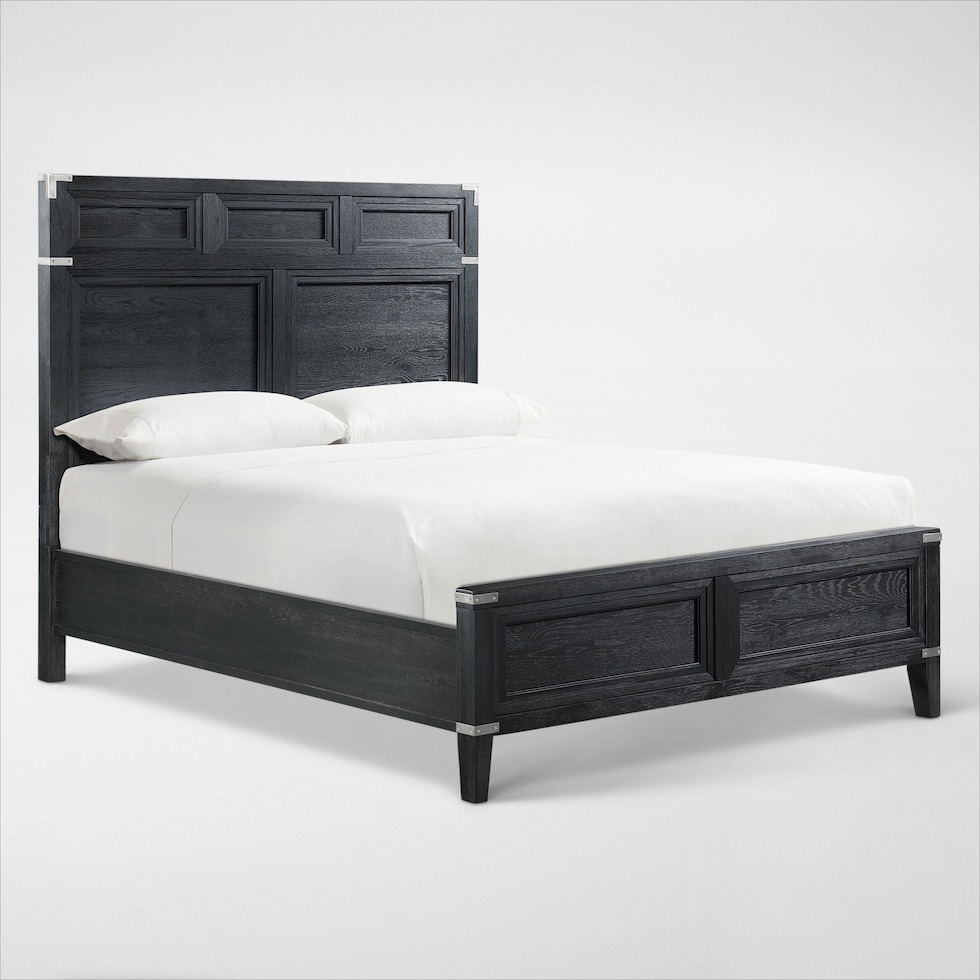 madrid black king bed web   