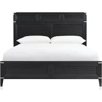 madrid black queen bed   