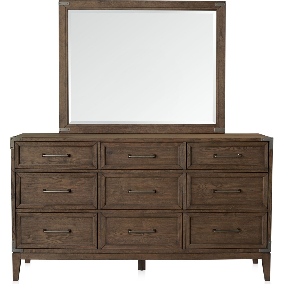madrid light brown  pc queen bedroom   
