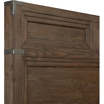 madrid light brown king bed   