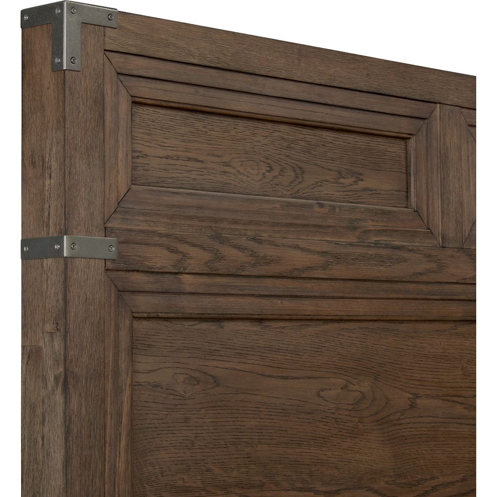 madrid light brown king bed   