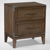 madrid light brown nightstand   