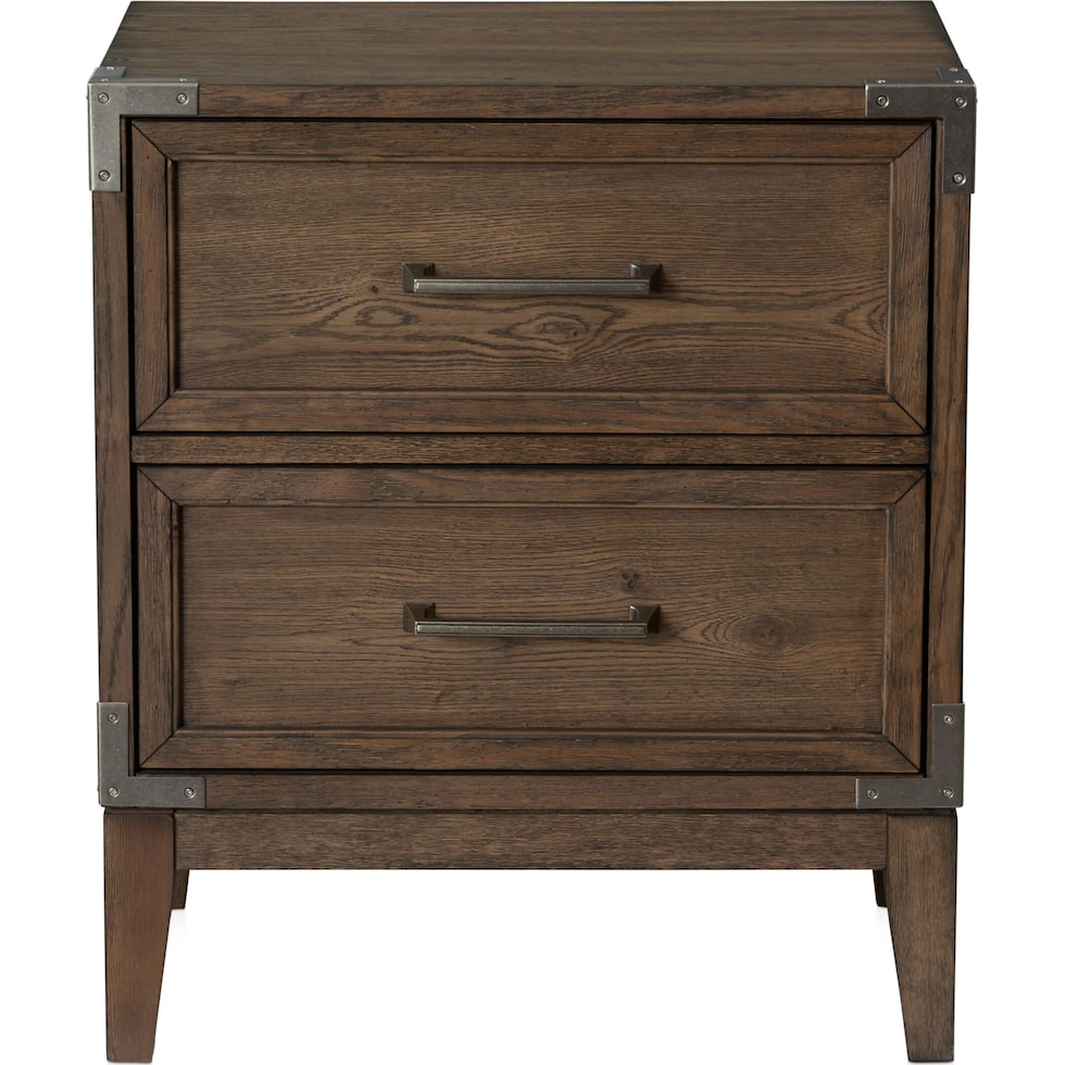madrid light brown nightstand   