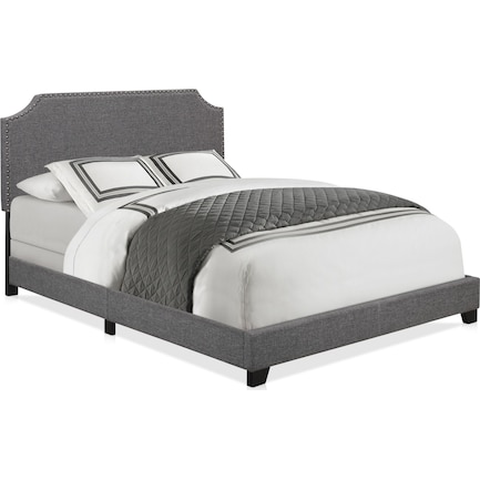 Maeve Upholstered Full Bed - Dark Gray