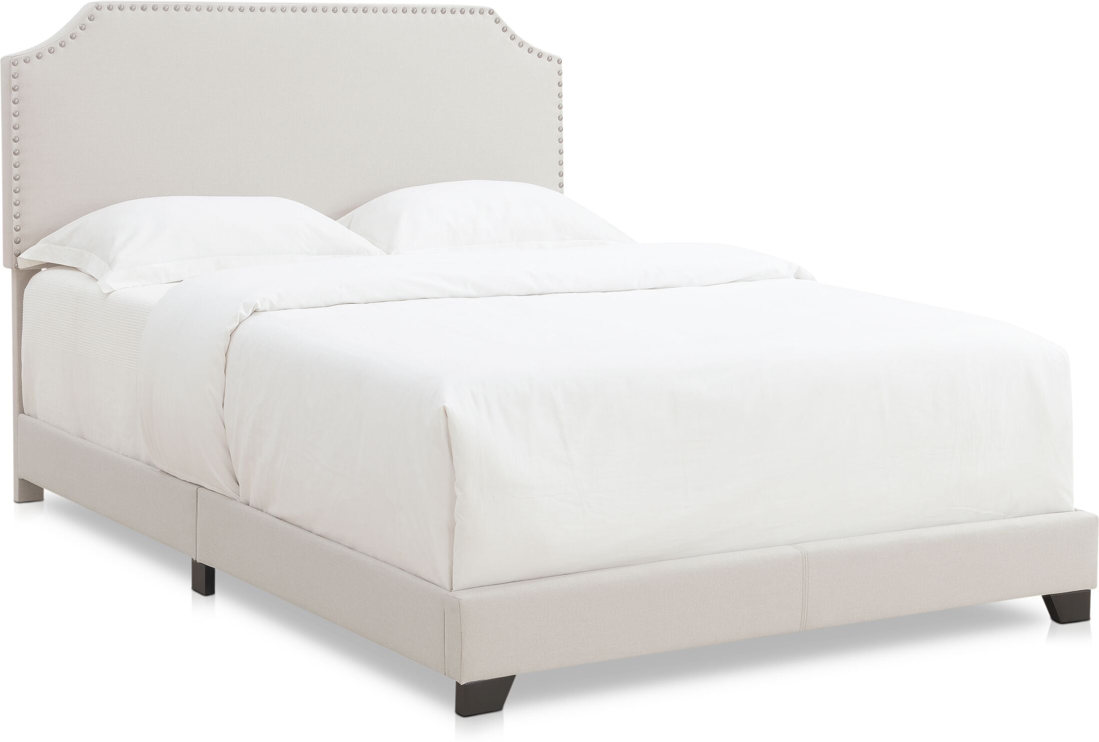 Maeve King Upholstered Bed Light Gray American Signature Furniture